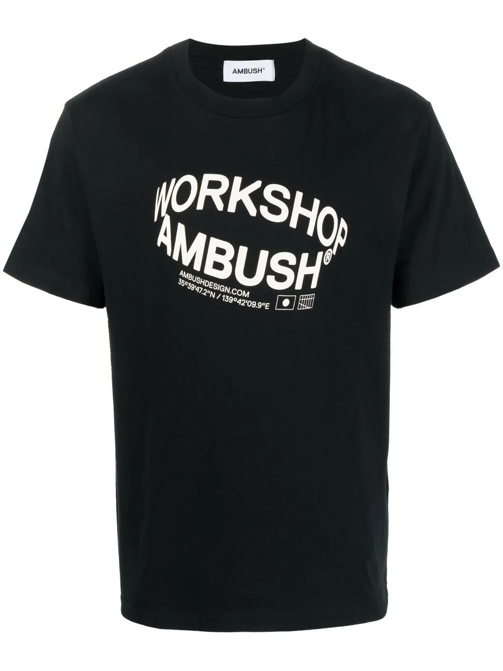 

AMBUSH REVOLVE AMBUSH LOGO T-SHIRT - BLACK GARDENIA