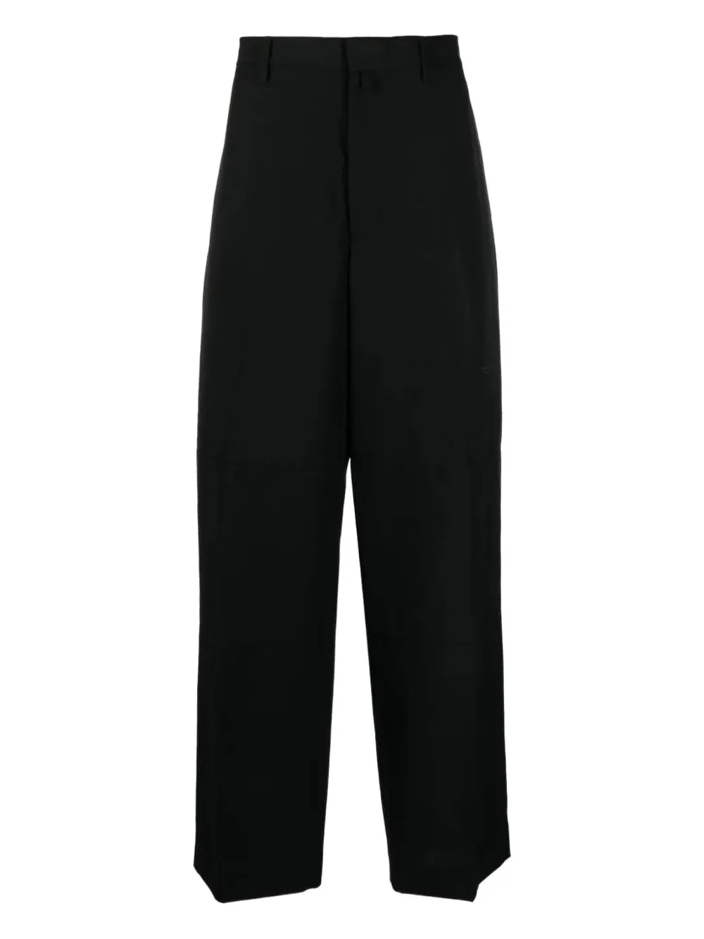 wide-leg wool suit trousers
