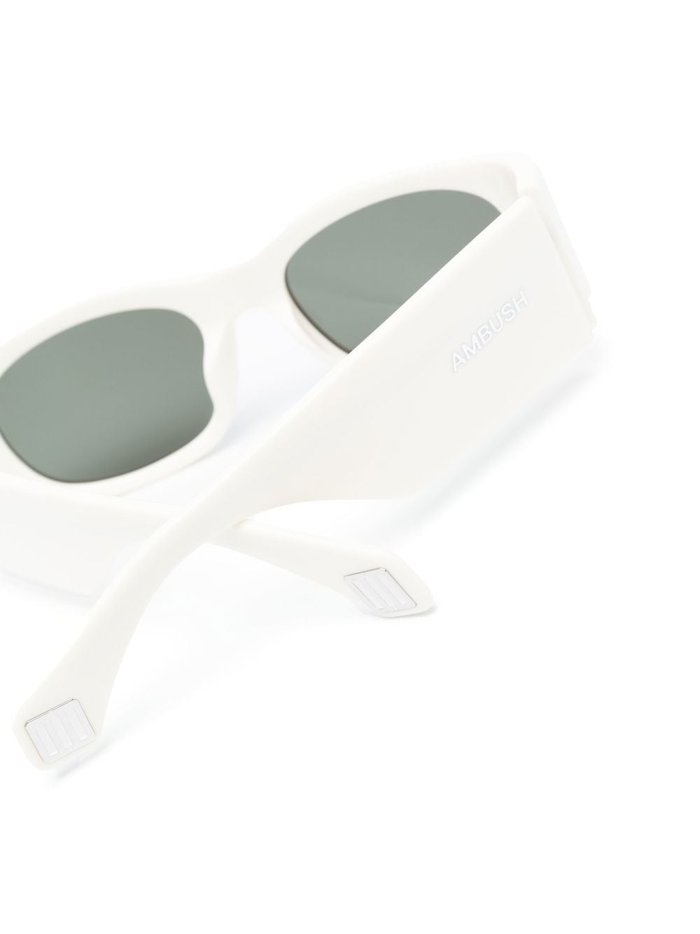 Shop Ambush Gaea Rectangular-shape Sunglasses In Neutrals