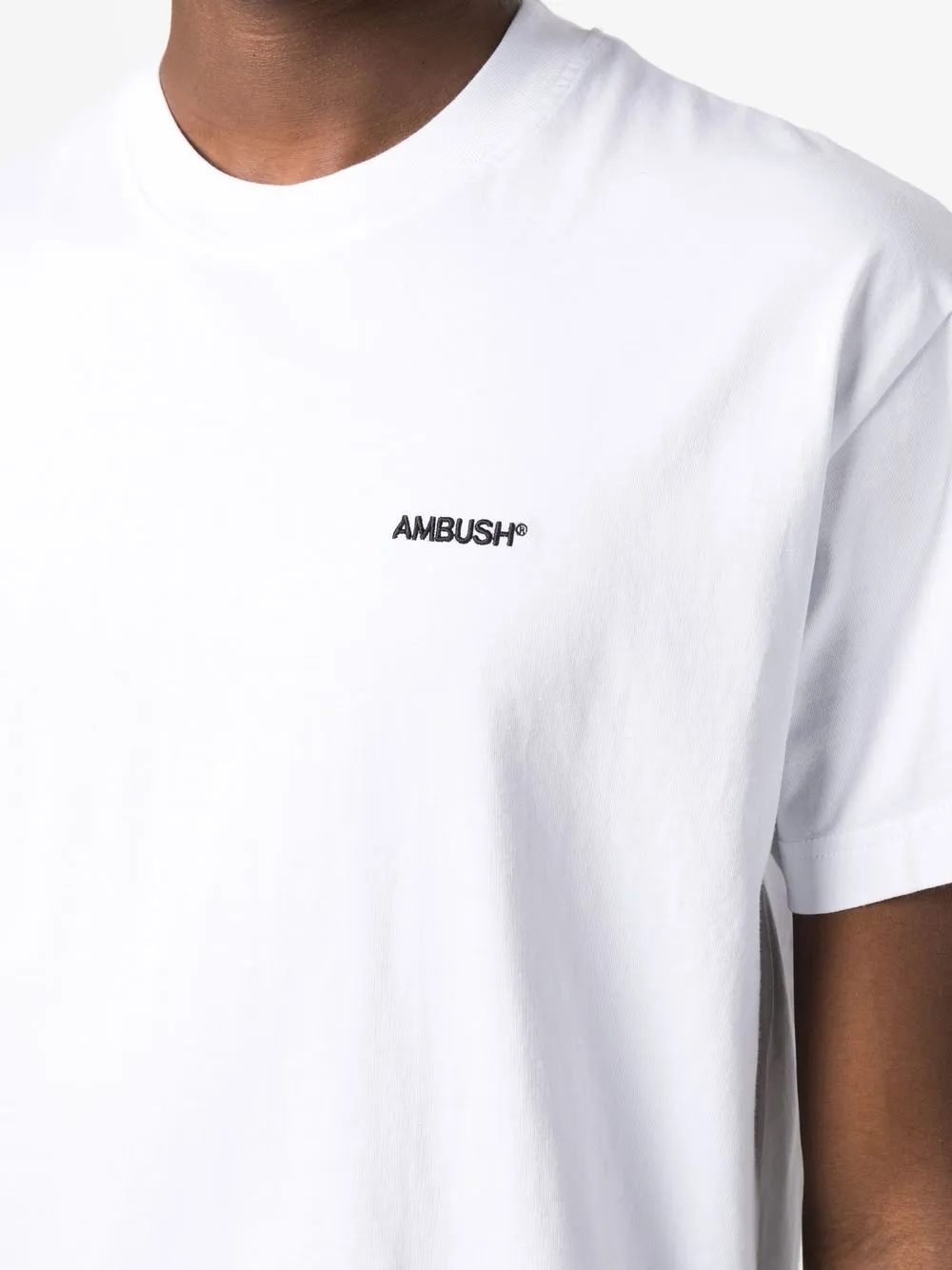 Shop Ambush Logo-embroidered T-shirt Set (set Of Three) In Weiss