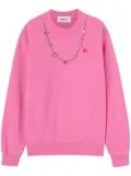 AMBUSH stoppers-chain crewneck sweatshirt - Pink