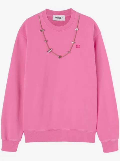 AMBUSH sweatshirt med rund hals og stoppers-kæde