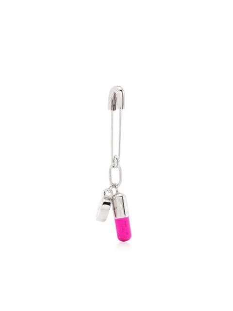 AMBUSH - safety pin charm earring