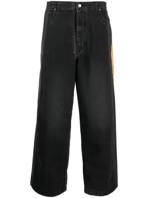 パンツ Ambush Black Wide Leg Trousers AMBUSH Wide Leg Pants for Men - Shop Now on FARFETCH