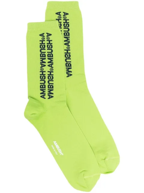 AMBUSH logo-print cotton socks