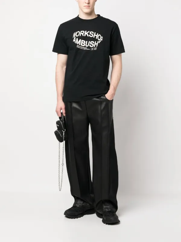 AMBUSH Revolve logo-print T-shirt | Black | FARFETCH UK