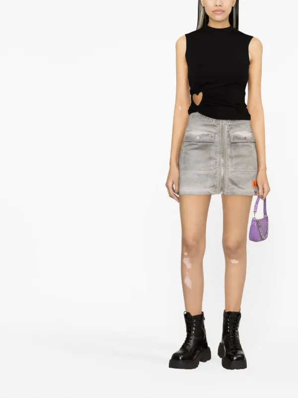 AMBUSH Heart cut-out Top | Black | FARFETCH