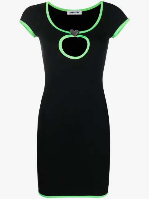 AMBUSH Heart Hole T-shirt dress