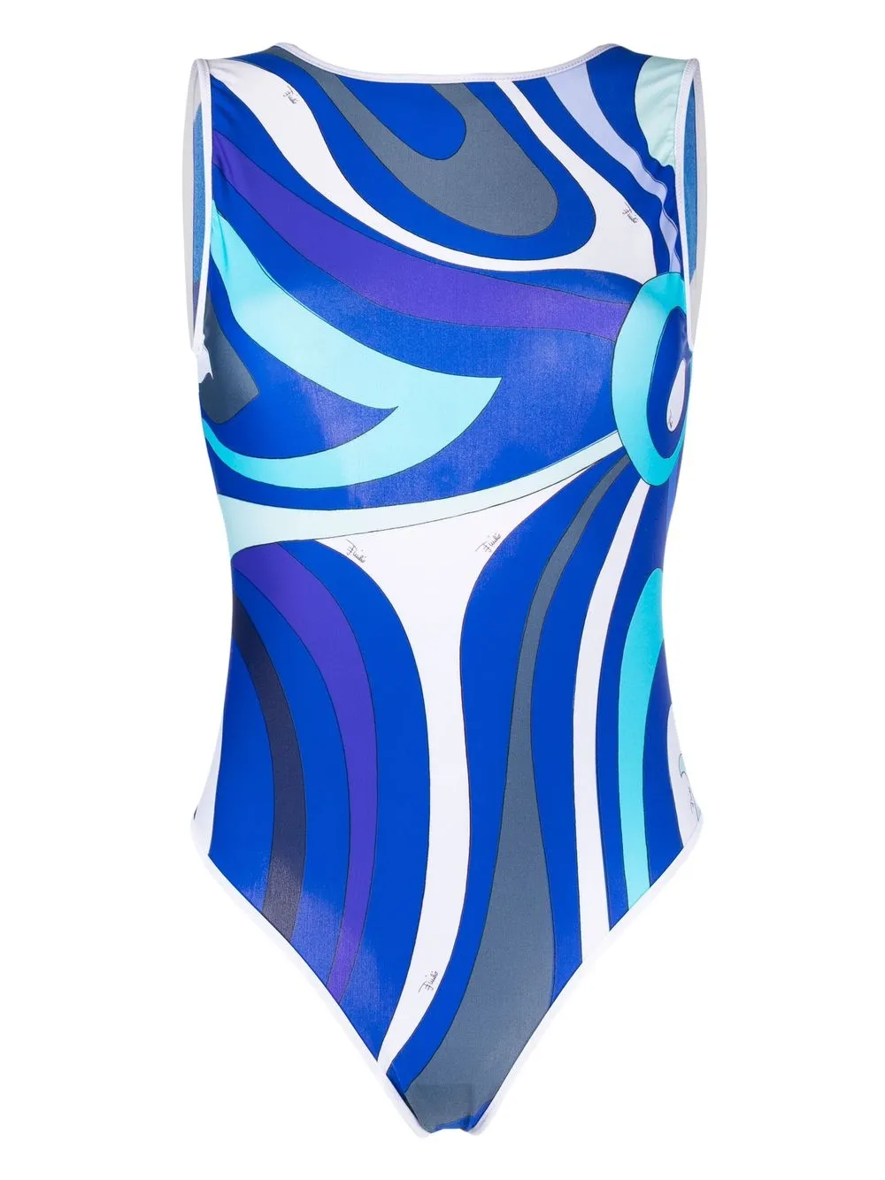 

PUCCI wave-print swimsuit - Blue