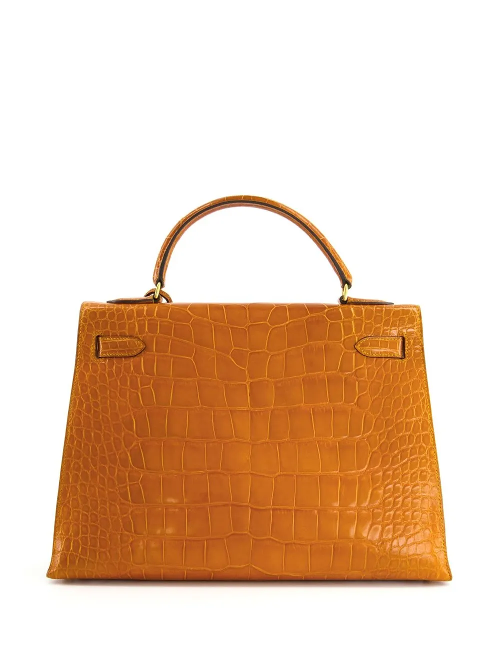 Hermès - pre-owned Kelly 32 2way bag - women - Alligator Leather - One Size - Neutrals