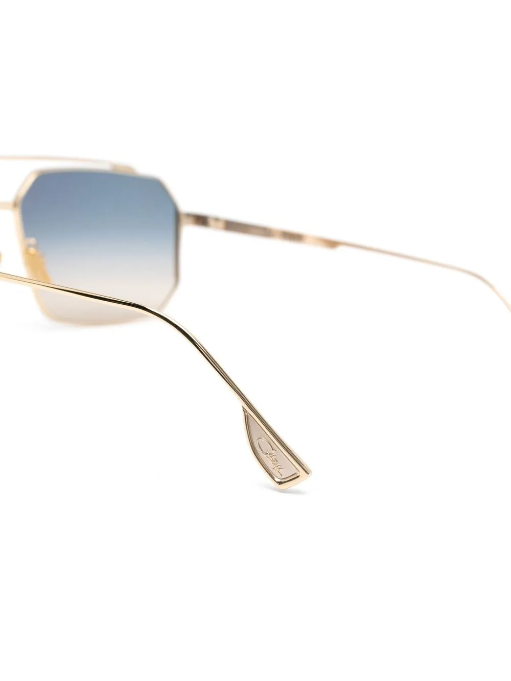 Shop Cazal Mod. 755 Geometric-frame Sunglasses In Gold