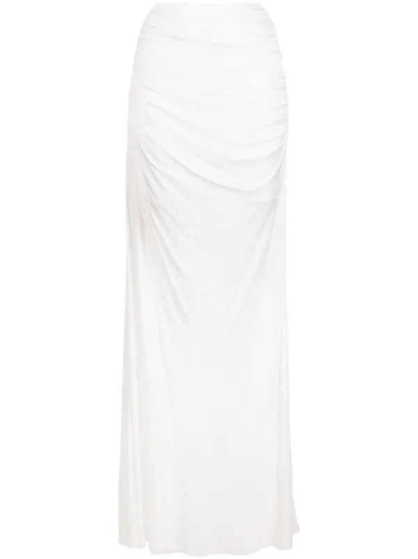 スカート ANDREADAMO Andrea Adamo Skirts (ADPS23SK10947473 0476002) ANDREĀDAMO crystal-embellished Asymmetric Wrap Skirt