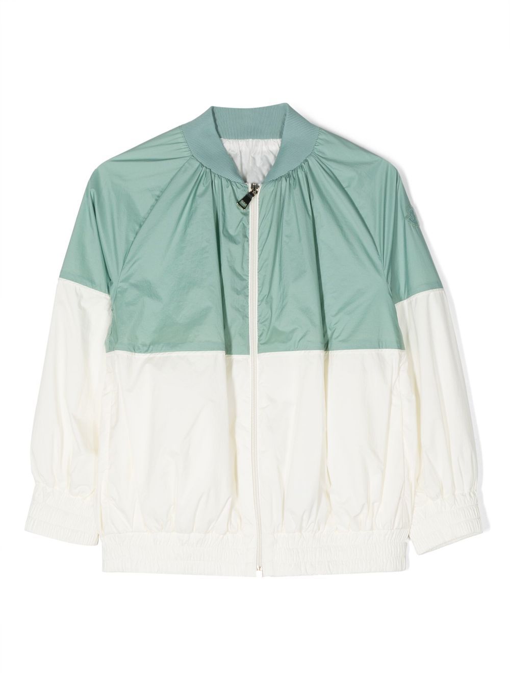 Moncler Enfant two-tone bomber jacket - Green