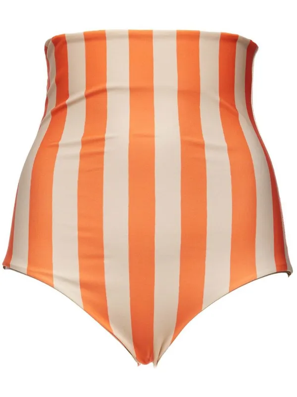 La DoubleJ High-waist Bikini Brief in Orange