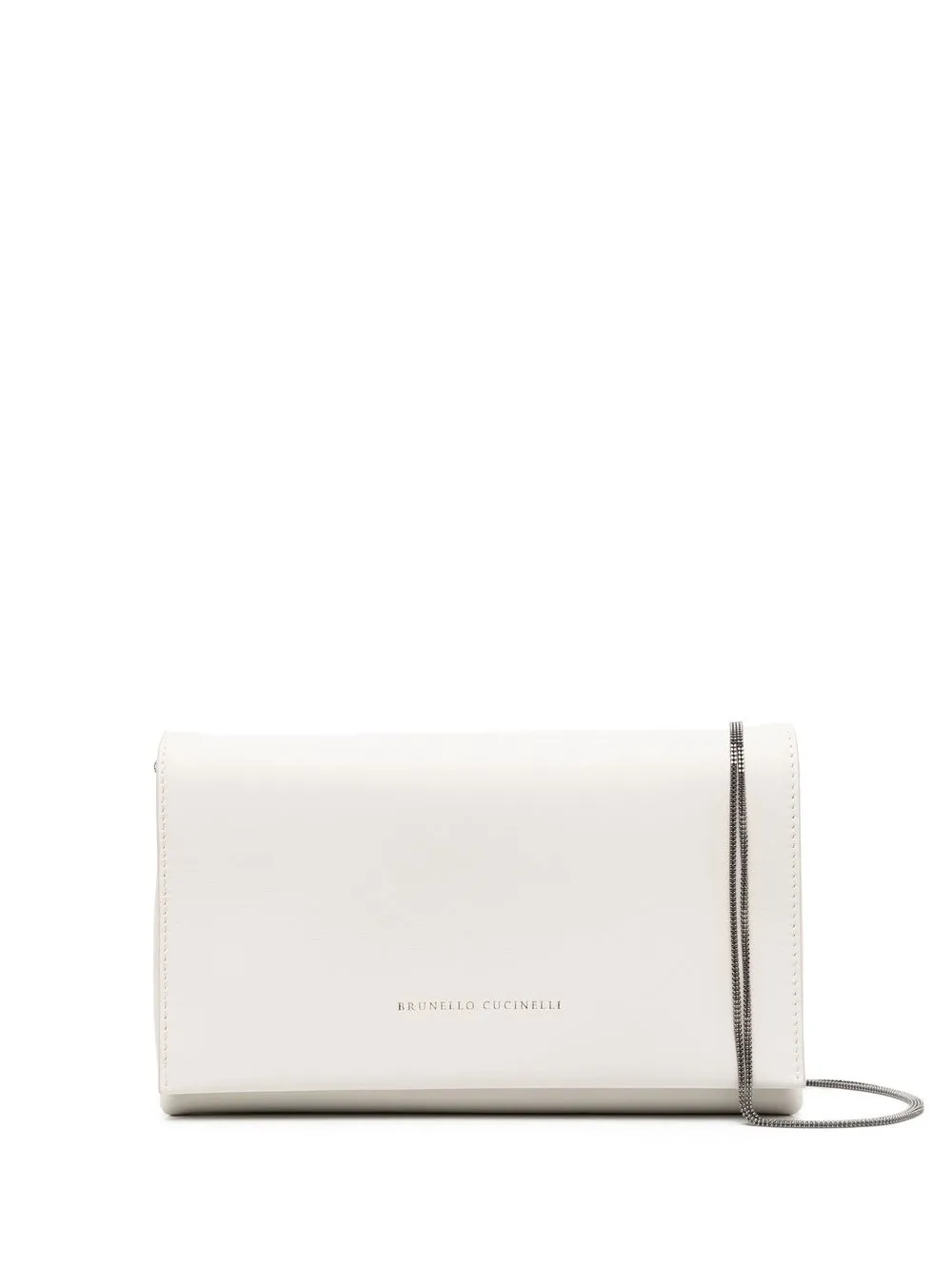 

Brunello Cucinelli Monili-strap leather shoulder bag - White