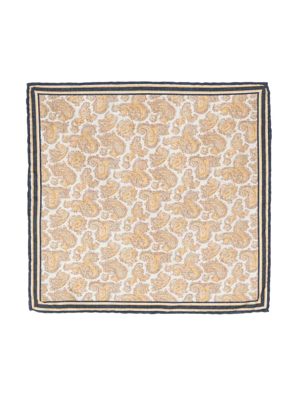 

Brunello Cucinelli paisley-print pocket square - Yellow