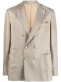 Brunello Cucinelli double-breasted tailored blazer - Green