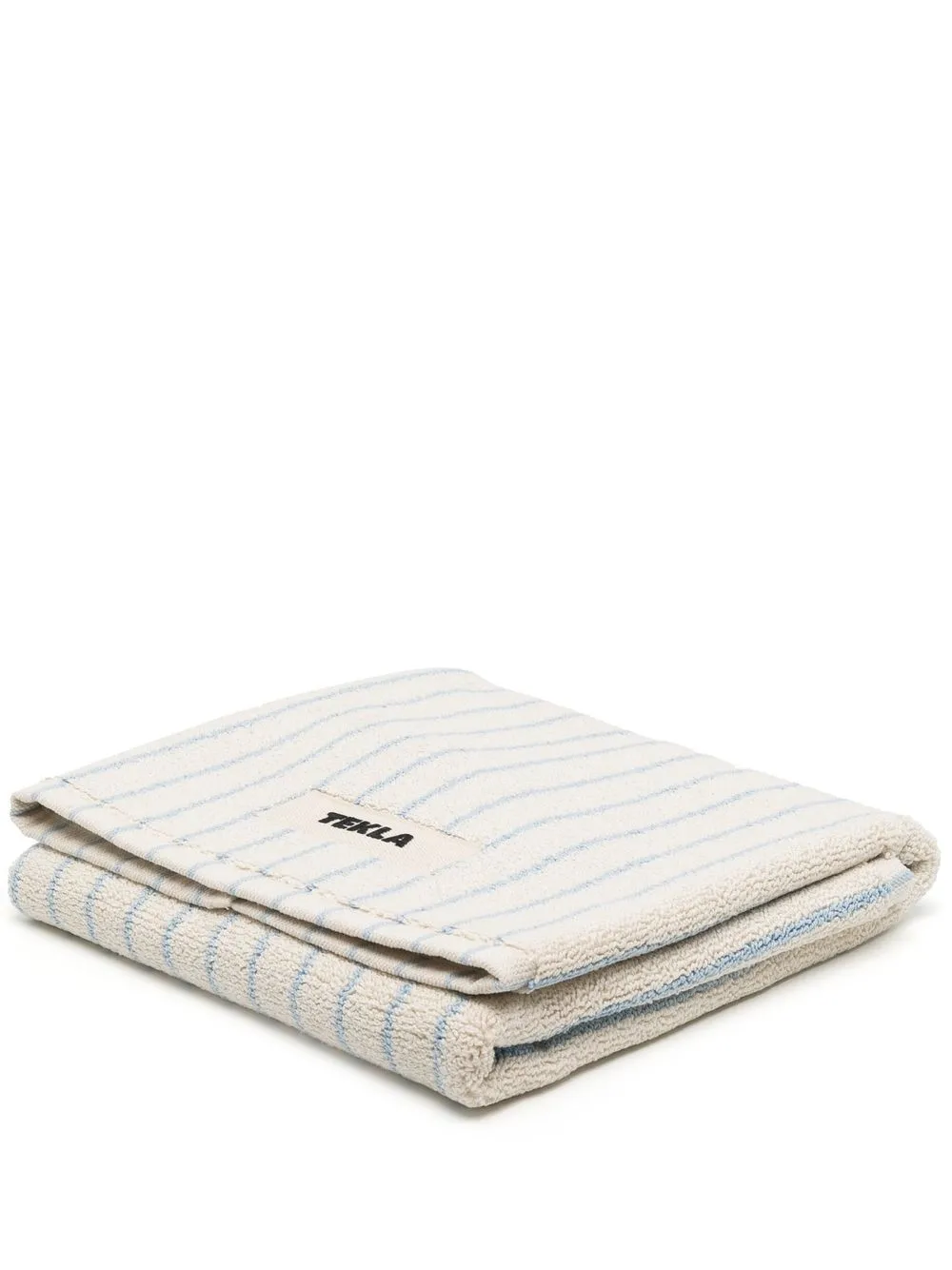 

TEKLA striped terry-cloth towel - White