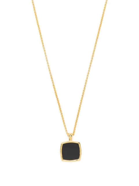Tom Wood Cushion onyx pendant necklace
