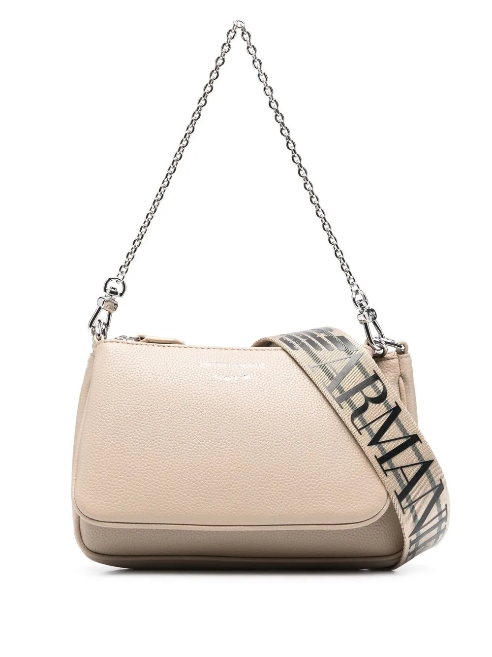 

Emporio Armani logo-print cross-body bag - Neutrals