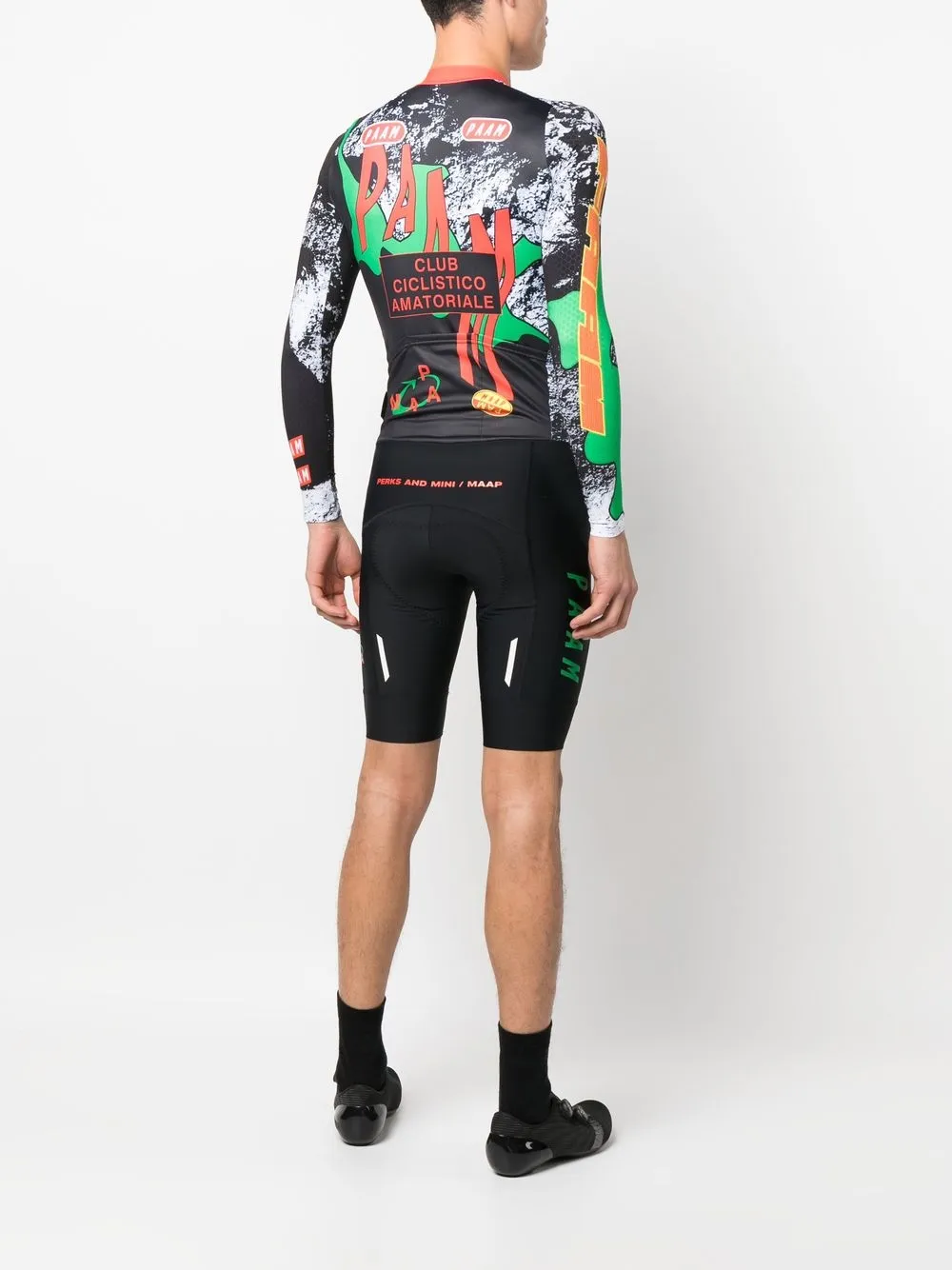 MAAP x PAAM shorts met logoprint - Zwart