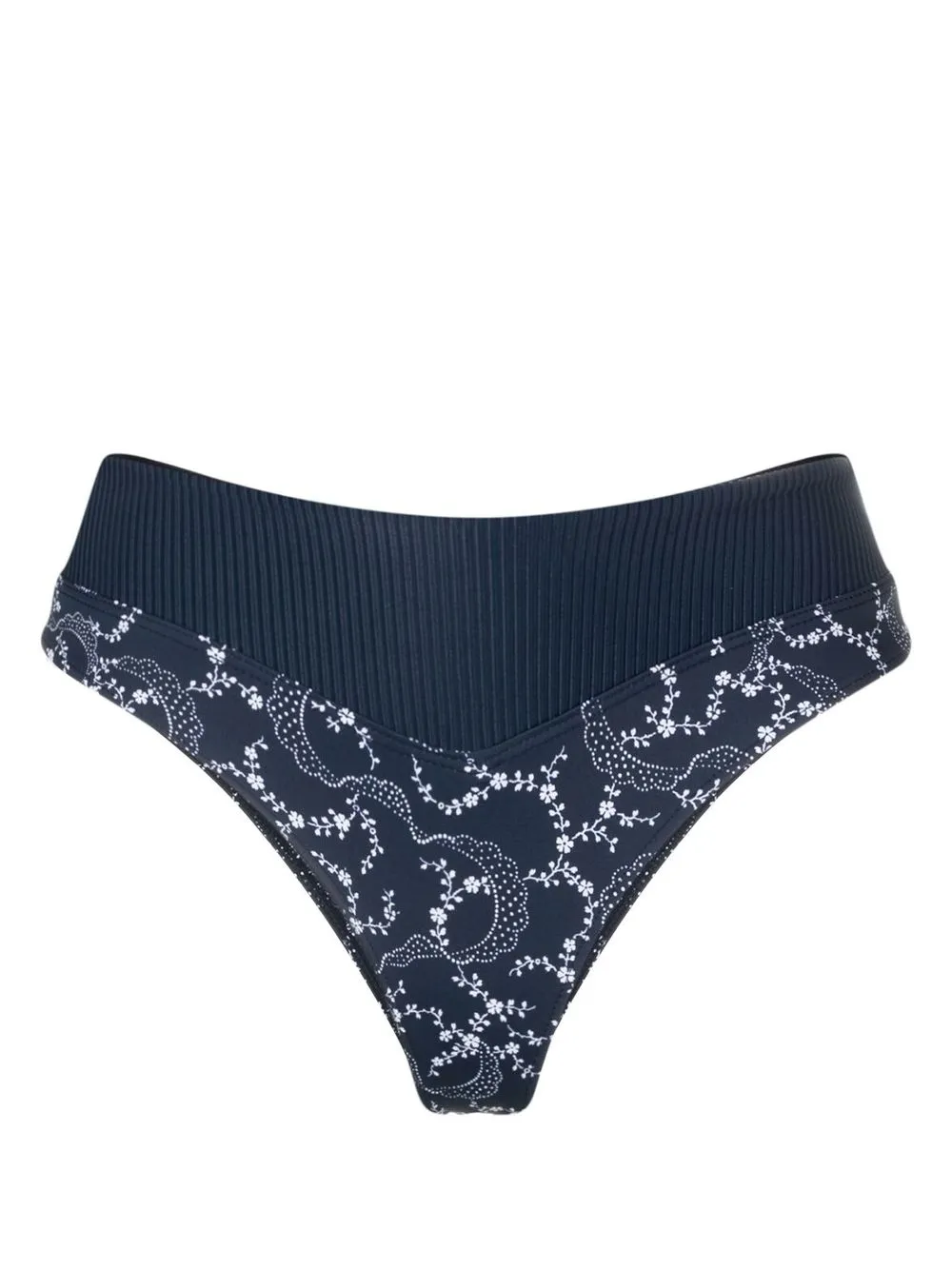 

Frankies Bikinis Bellamy floral-print bikini bottoms - Blue