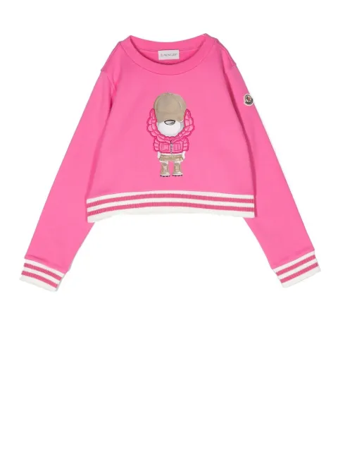 Moncler Enfant cartoon-print cotton sweatshirt 