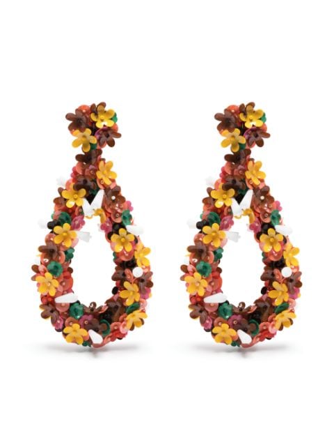 La DoubleJ boucles d'oreilles Confetti Macro Flower