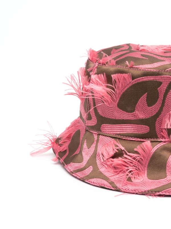 CHRISTIAN DIOR BOUTIQUE PINK TROPICAL BUCKET HAT