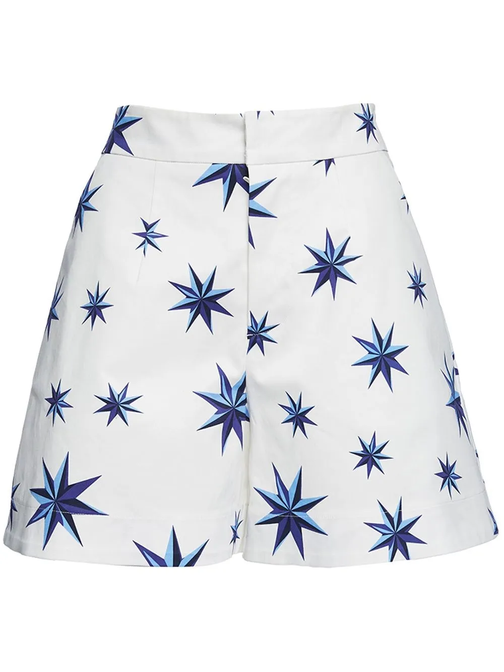 Blue and store white star shorts