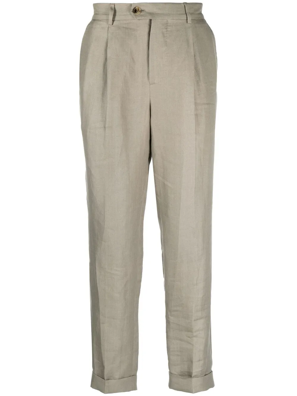 Brunello Cucinelli cropped tailored trousers | Green | Image 1