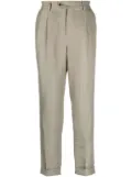 Brunello Cucinelli cropped tailored trousers - Green
