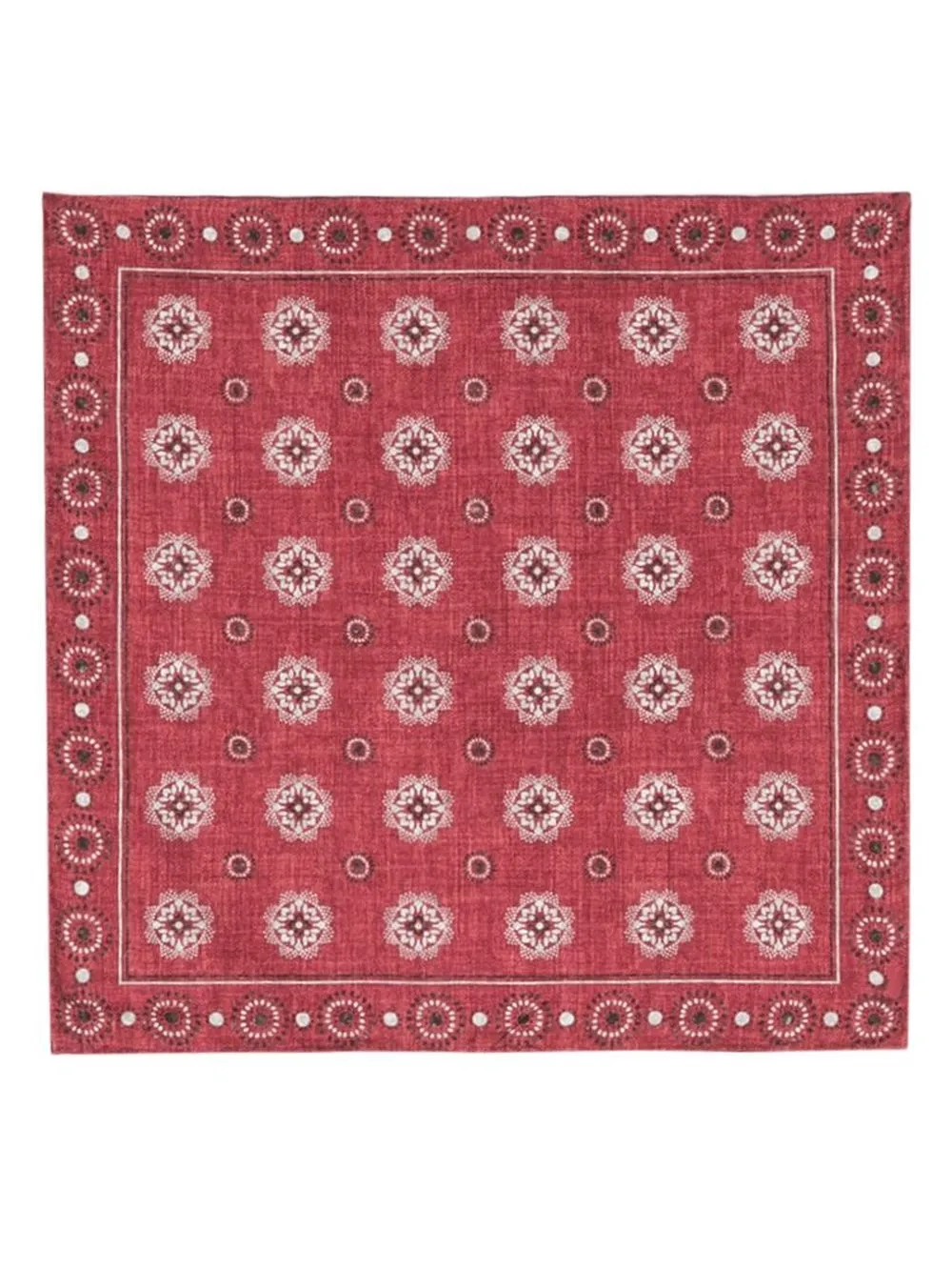 

Brunello Cucinelli paisley print square pocket - Red