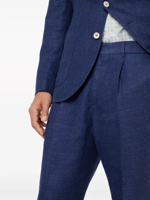 BRUNELLO CUCINELLI クロップドテーラードトラウザー Brunello Cucinelli クロップド テーラードパンツ | ブルー