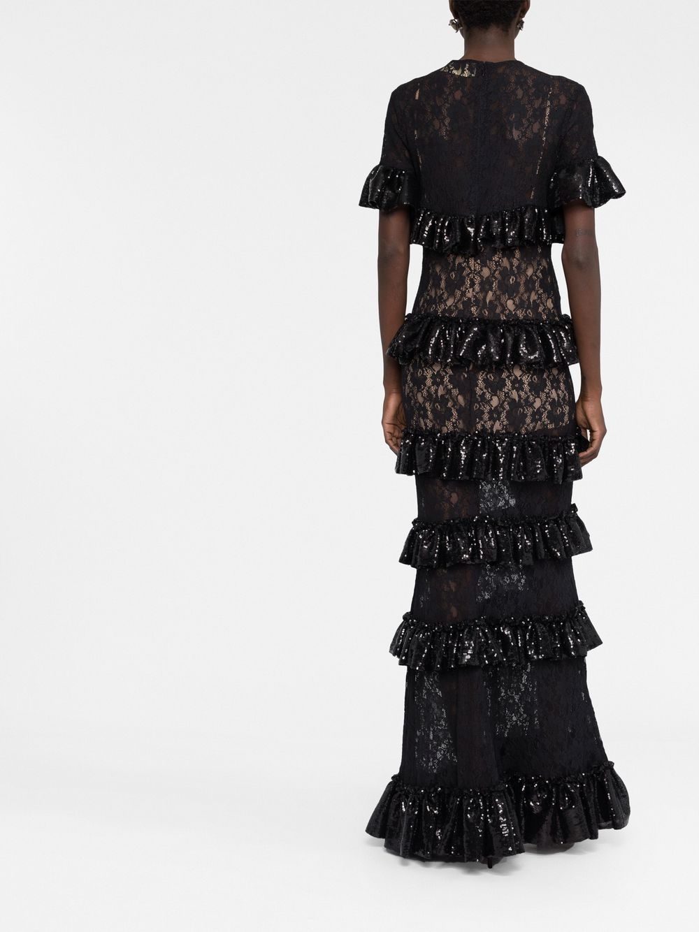 Elie Saab sequin-embellished Lace Dress - Farfetch