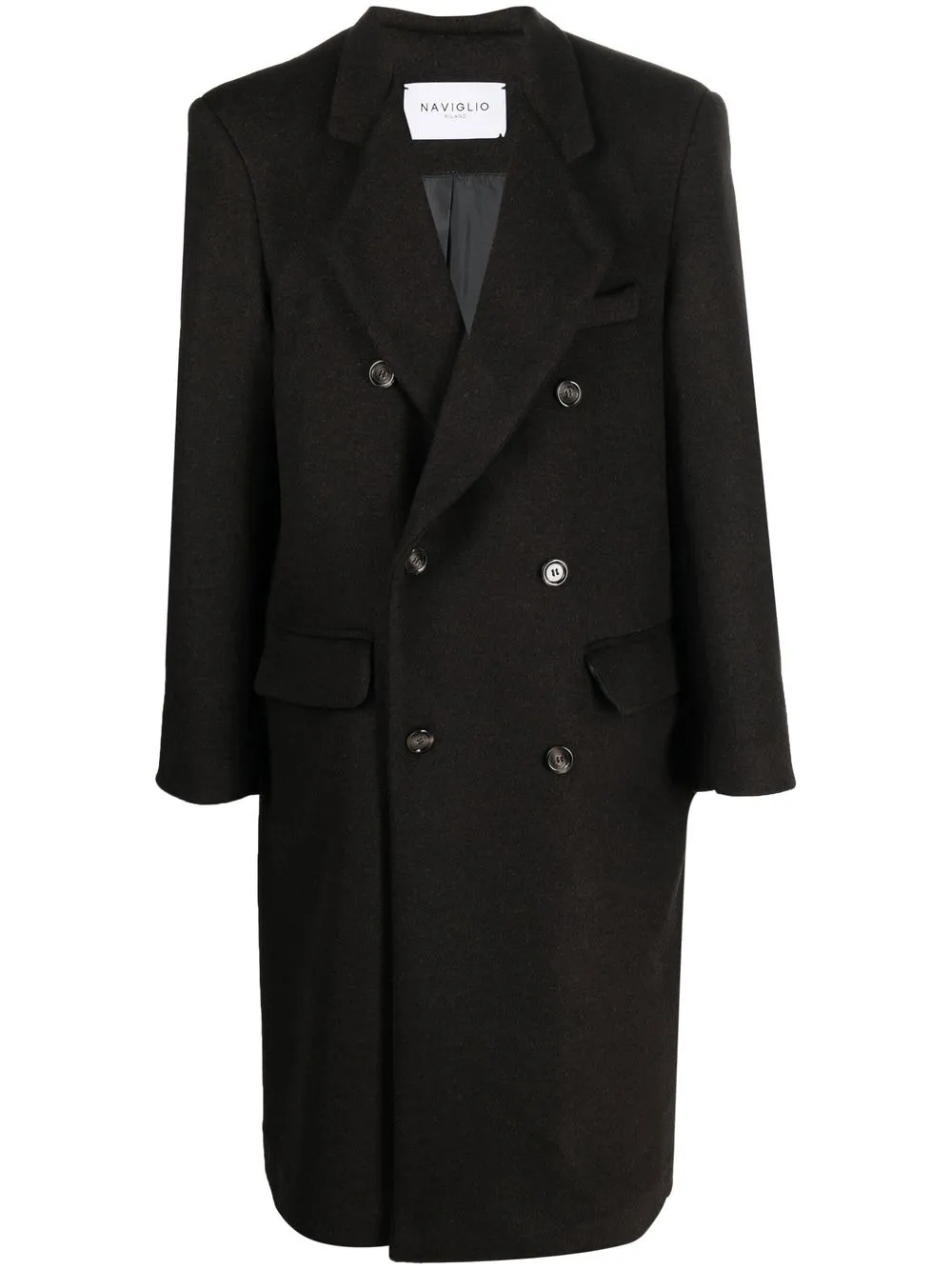 

NAVIGLIO MILANO double-breasted button coat - Brown