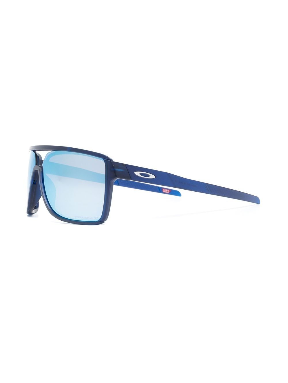 Shop Oakley Logo-plaque Sunglasses In Blue