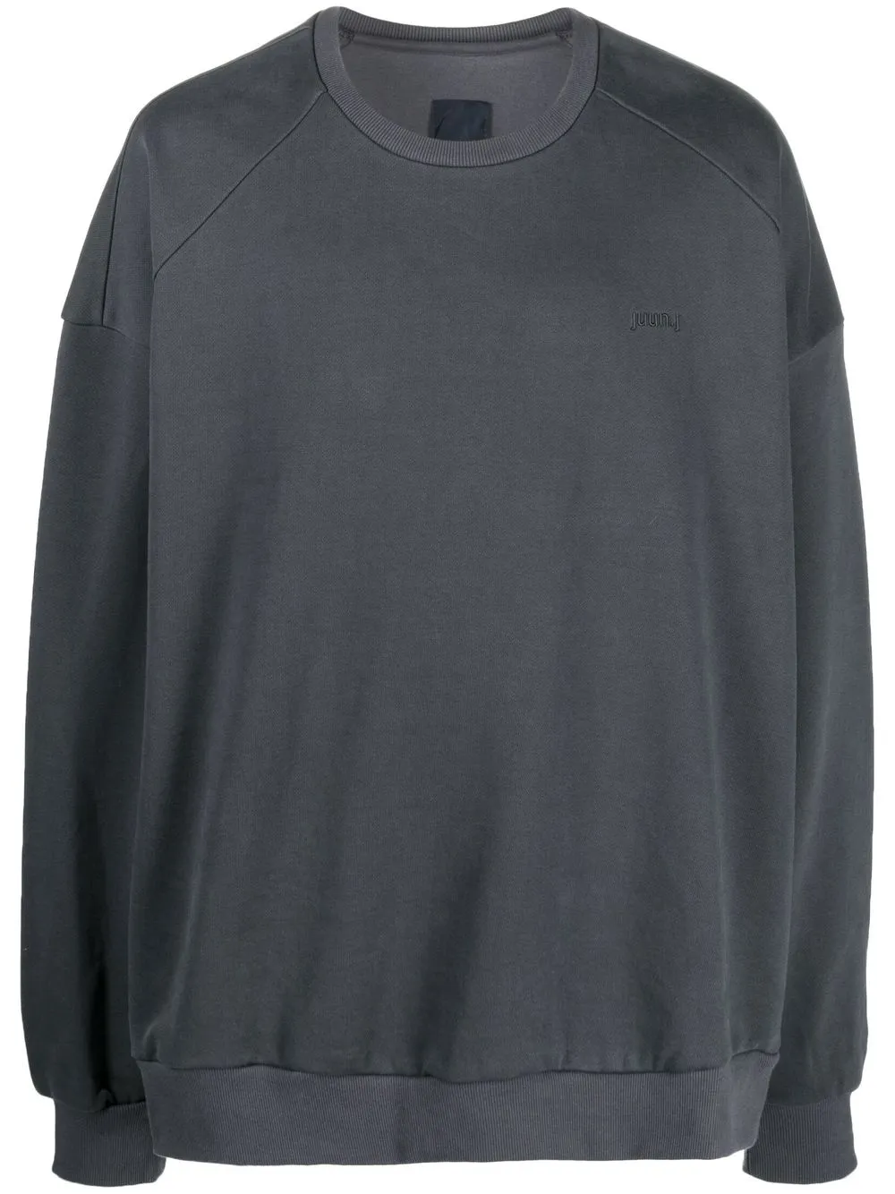 

Juun.J logo embroidered cotton sweatshirt - Grey