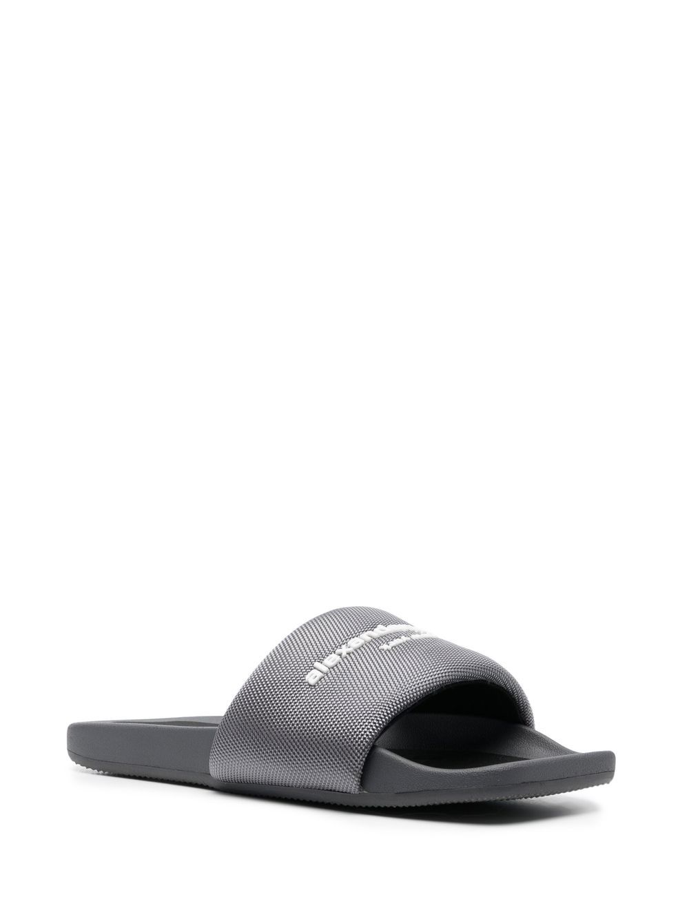 Alexander Wang Sandalen met logoprint - Grijs