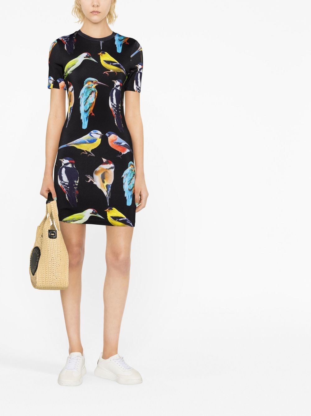 Stella McCartney Mini-jurk met korte mouwen - Zwart