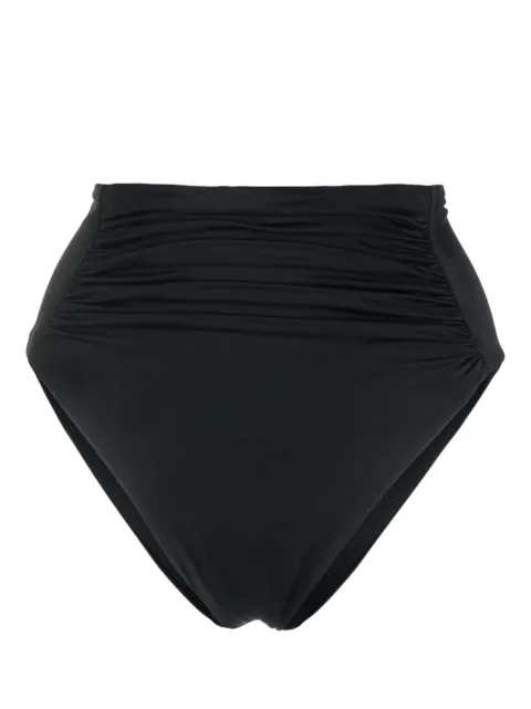 Self-Portrait high-waisted gathered bikini bottoms