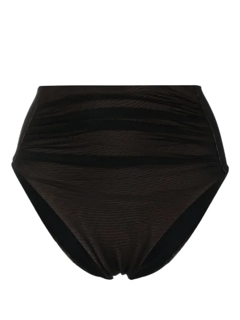 Self-Portrait bikini bottom fruncido de tiro alto