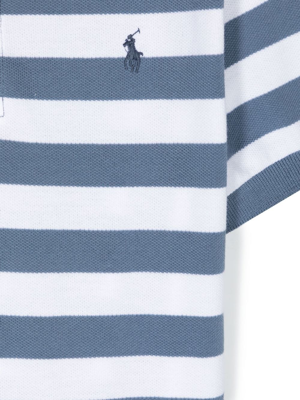 Shop Ralph Lauren Striped Polo Shirt In Blue