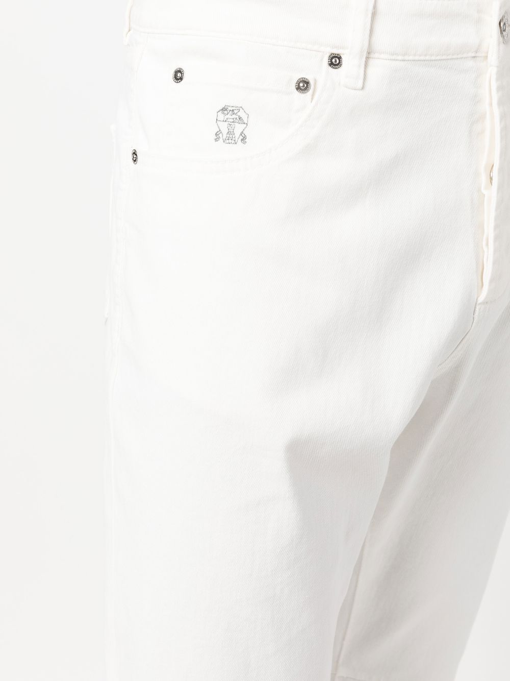 Brunello Cucinelli logo-detail straight-leg jeans Men