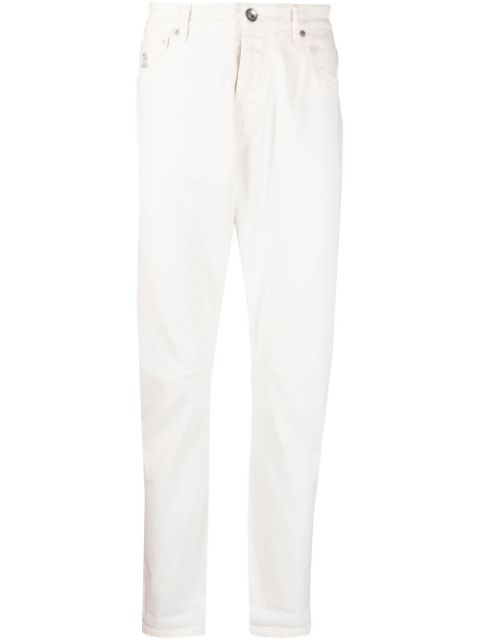 Brunello Cucinelli logo-detail straight-leg jeans Men