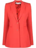 Off-White notch-lapel buttoned blazer - Red