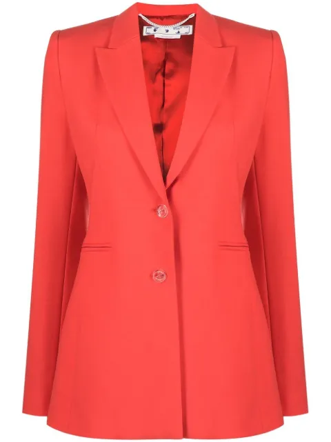 Off-White notch-lapel buttoned blazer