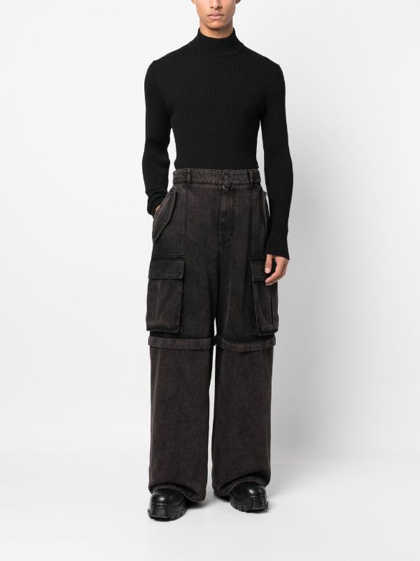 Juun.J cargo-pocket Wide Leg Denim Jeans - Farfetch