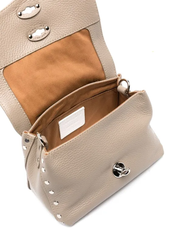 Zanellato stud-detail Clutch Bag | Brown | FARFETCH