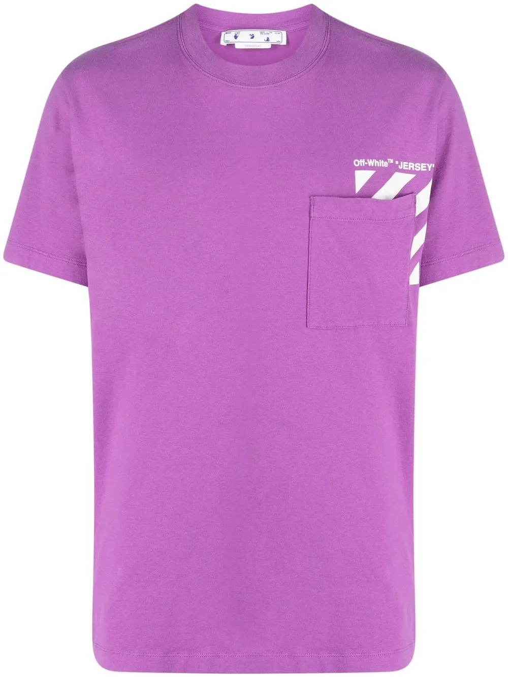 

Off-White Diag-print T-shirt - Purple